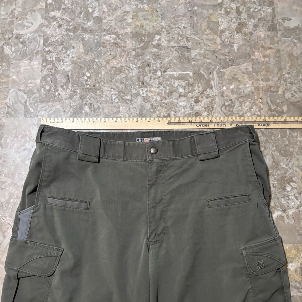 5.11 Tactical Stryke Pants Mens 40x32 Green Ripstop Cargo Work Stretch - Picture 10 of 13